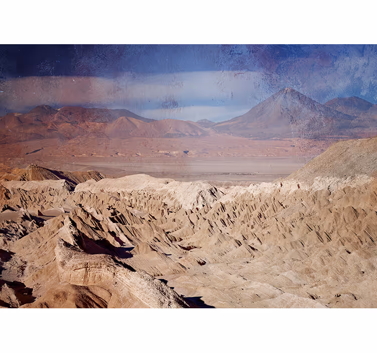 Desert Mountain Scenery landscape mural - TenStickers