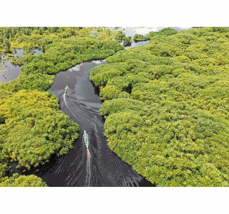 Scenic River Journey landscape mural - TenStickers