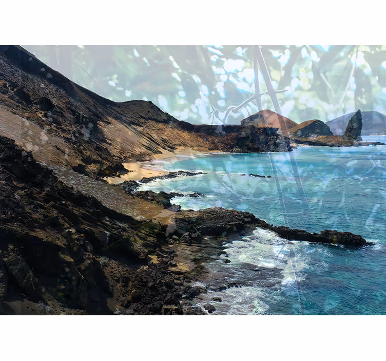 Coastal Stone Formation landscape mural - TenStickers