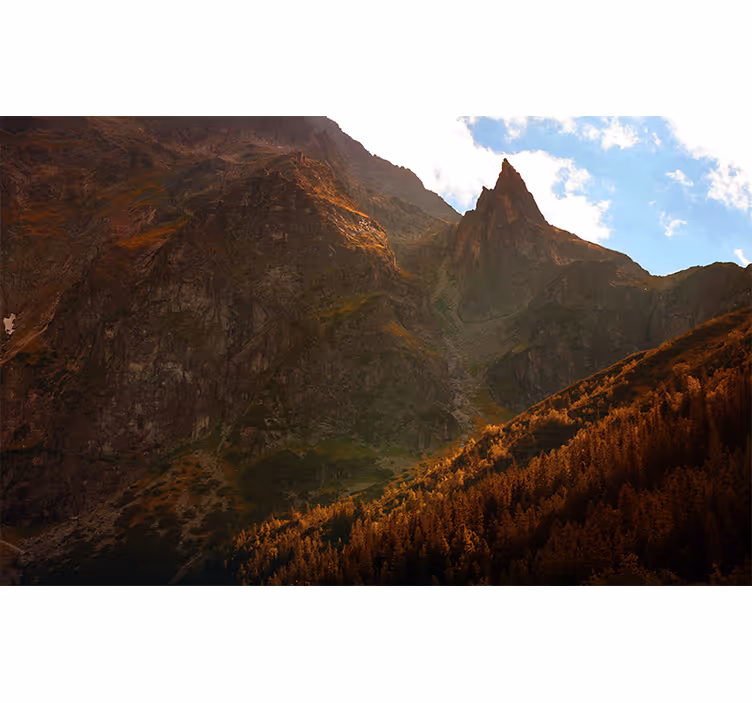 Landscape mural majestic mountain summits - TenStickers