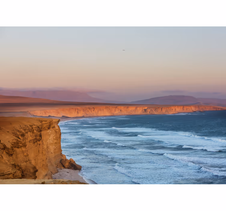 Cliffs and Waves landscape mural - TenStickers
