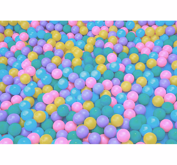 Colorful Playful Balls animal mural - TenStickers