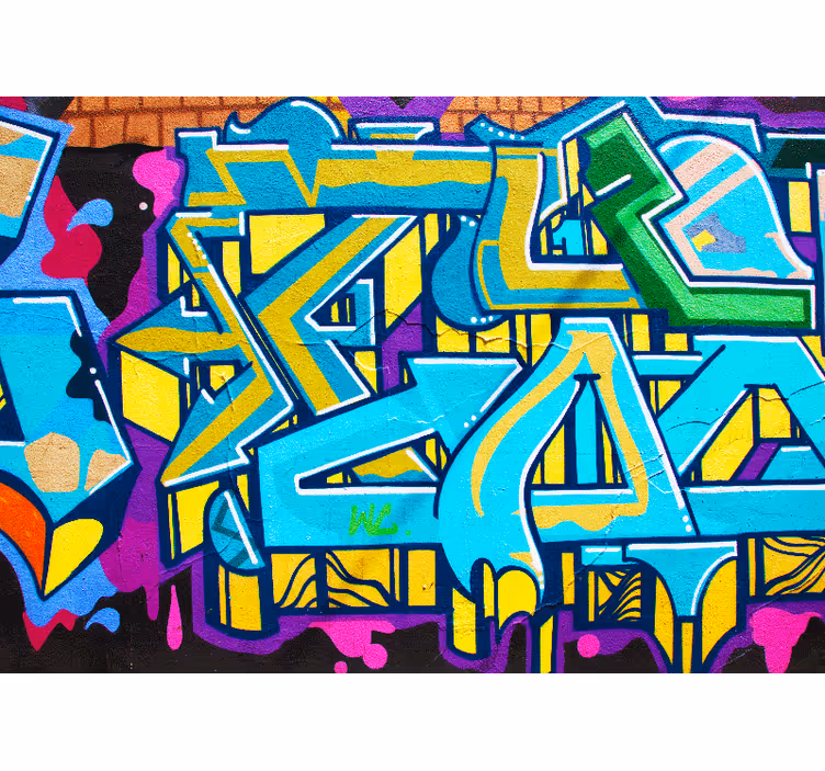 Urban wall mural vibrant city expression - TenStickers