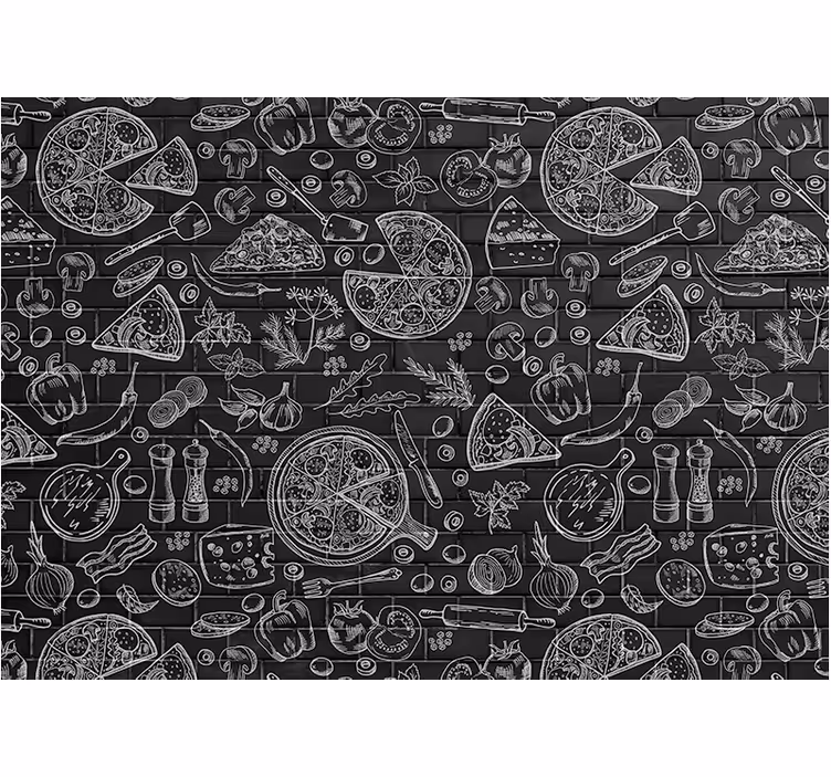 Kitchen wall mural culinary delights artwork - TenStickers