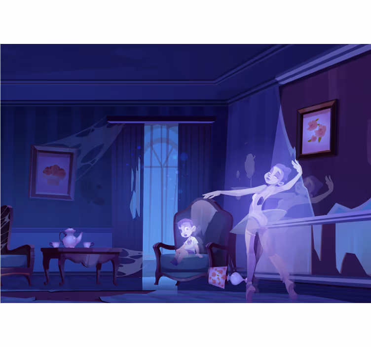 Ballet Fairy Dance music wall mural - TenStickers