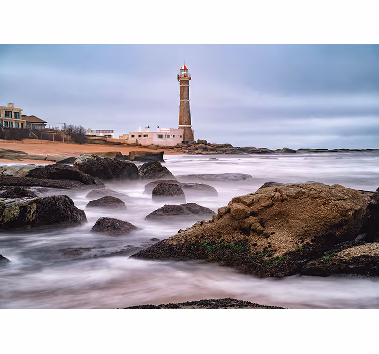 Landscape mural coastal lighthouse scene - TenStickers