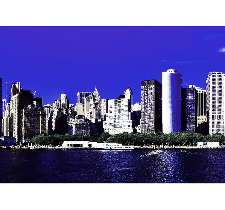 New york wall mural skyline of new york - TenStickers