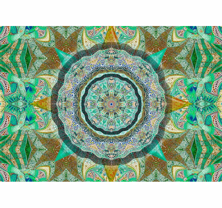 Mandala wall mural complex mandala design - TenStickers