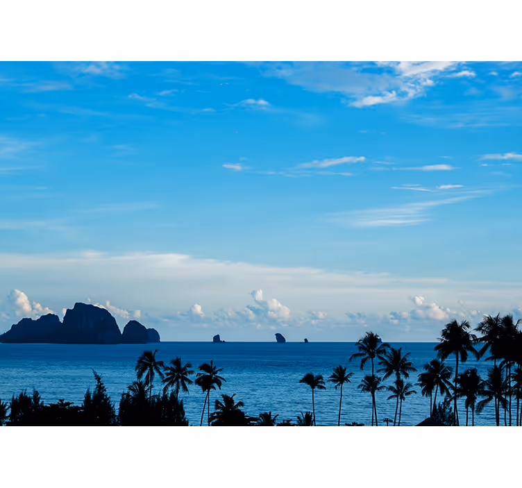 Ocean view landscape landscape mural - TenStickers