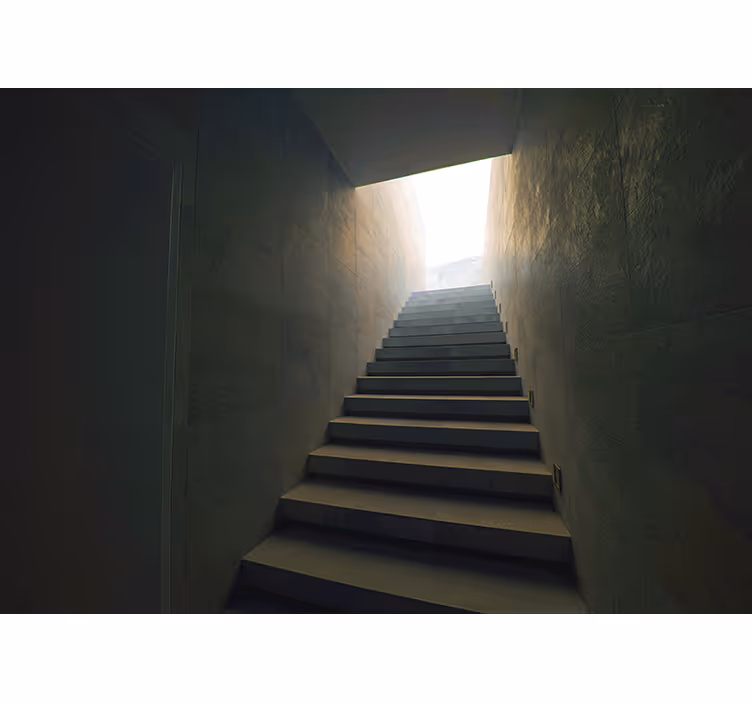 Stairway to Light landscape mural - TenStickers