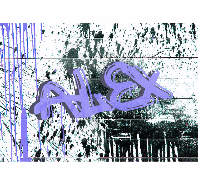 Personalizable City Tag urban wall mural - TenStickers