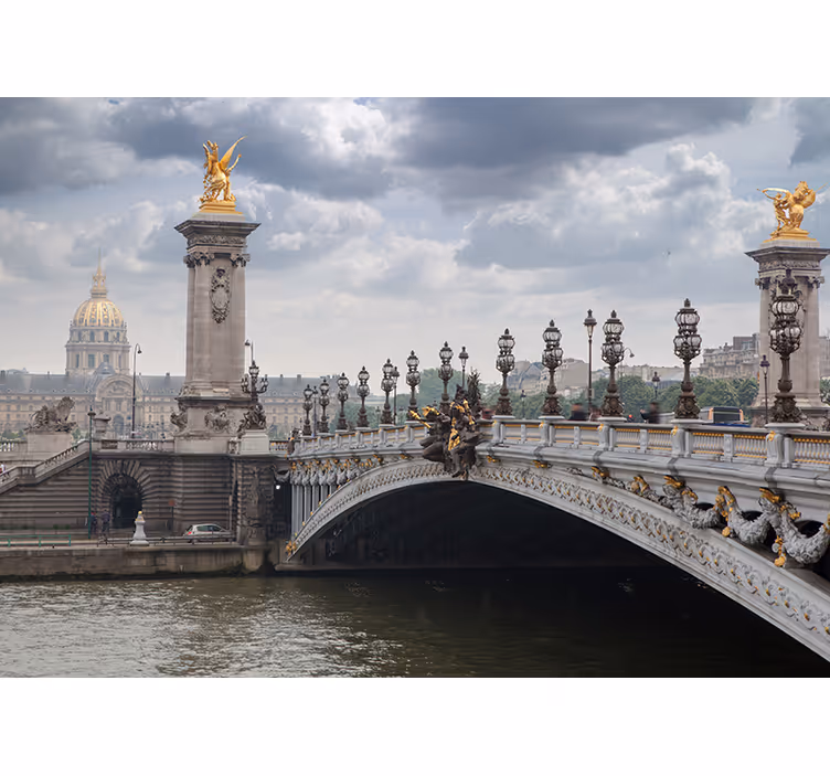 Pont Alexandre III View city wall mural - TenStickers
