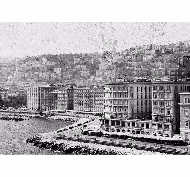Naples Coastal View city wall mural - TenStickers