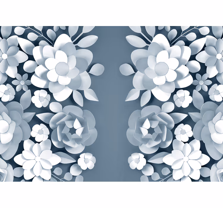 Flower mural graceful botanical designs - TenStickers