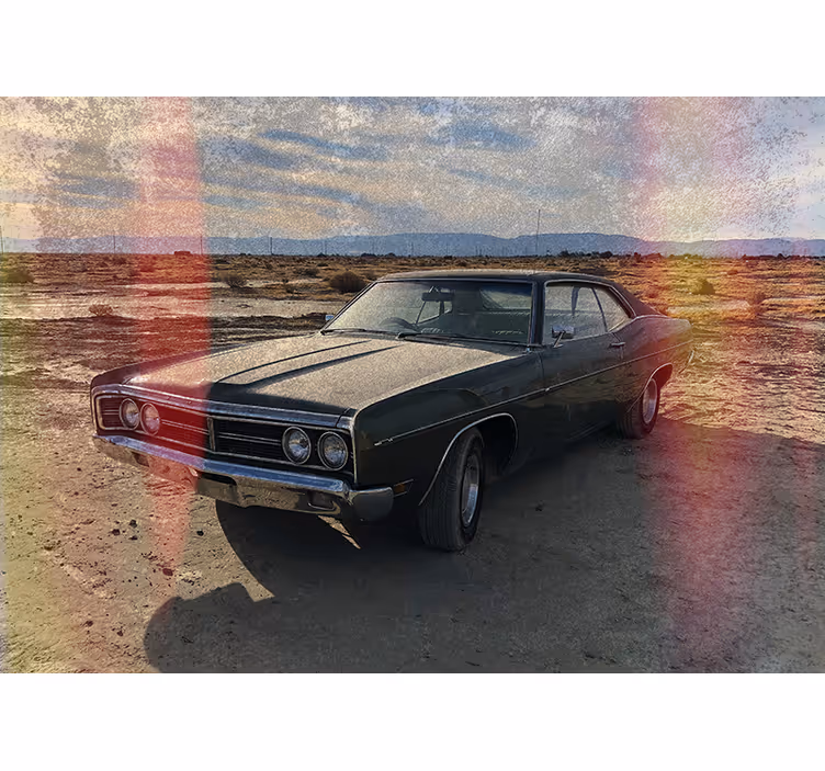 Classic Car Nostalgia vehicle wall mural - TenStickers