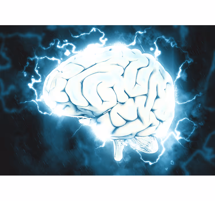 Electric Brain Concept painting mural - TenStickers