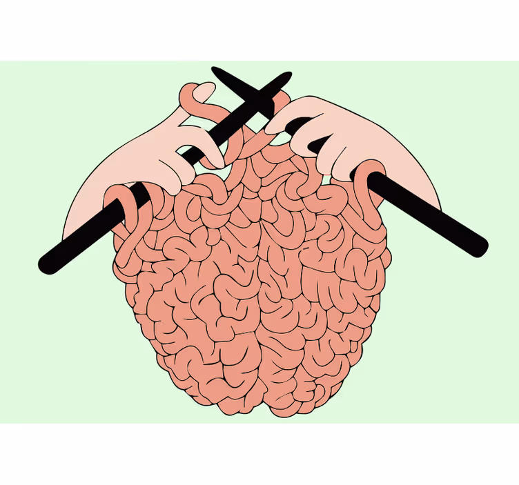 Brain Crafting Concept phrase wall mural - TenStickers