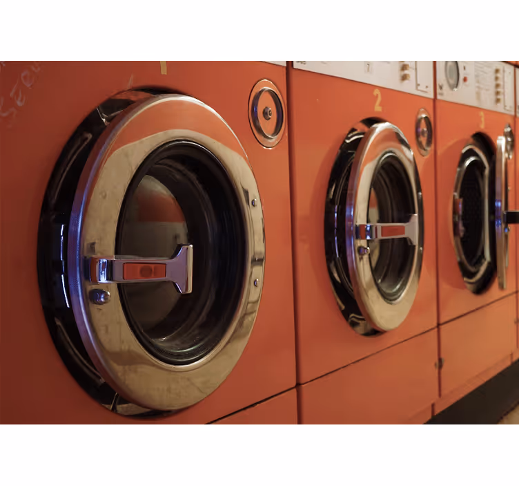Vintage Laundry Machines vehicle wall mural - TenStickers