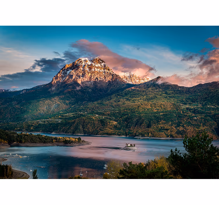 Landscape mural grand alpine view - TenStickers