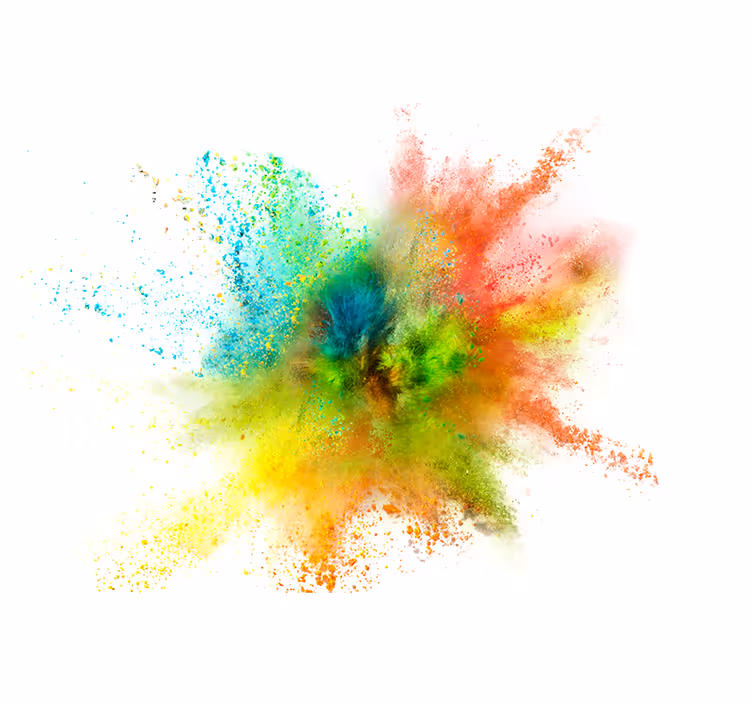 Abstract wall mural colorful splash design - TenStickers