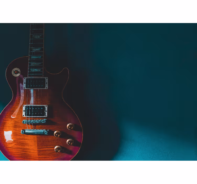 Music wall mural electric guitar design - TenStickers