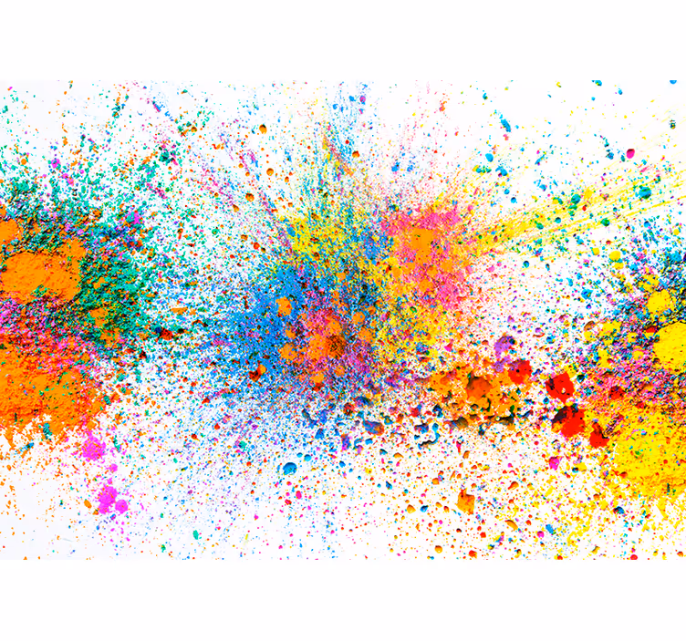 Colorful paint colors Abstract Wall Murals - TenStickers