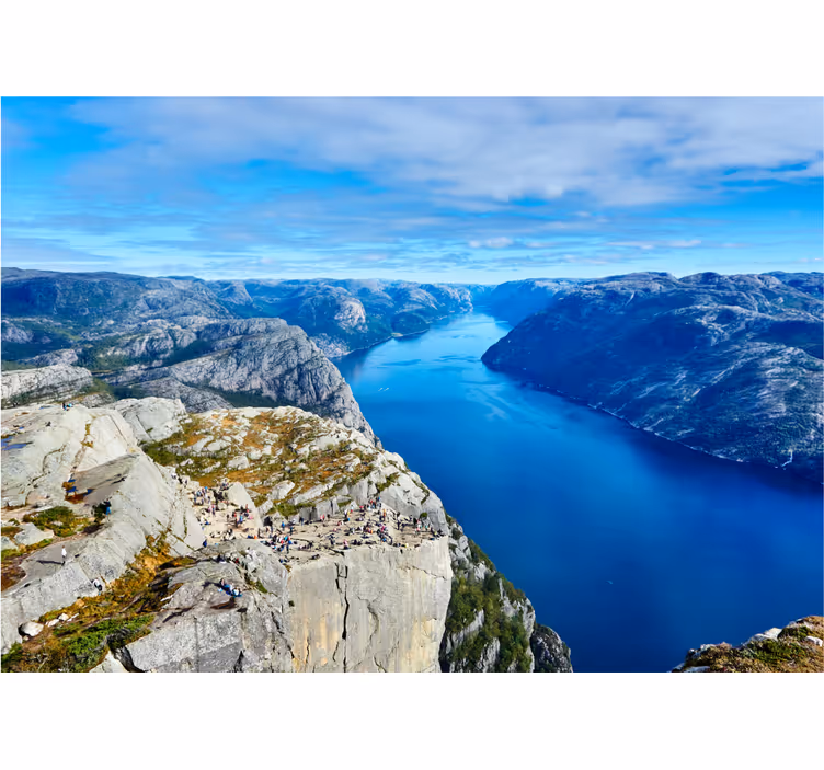 Scenic Fjord View landscape mural - TenStickers