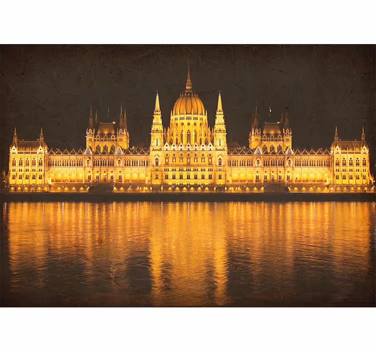 Wall mural budapest night view - TenStickers