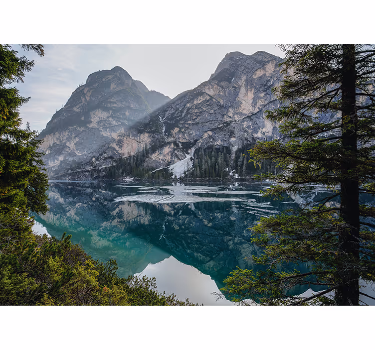 Tranquil mountain resonance landscape mural - TenStickers