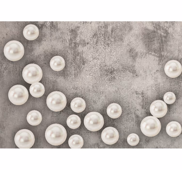 Wall mural delicate pearl arrangement - TenStickers