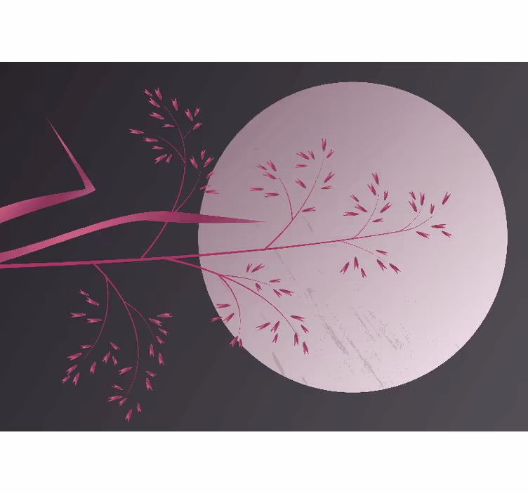 Zen wall mural serene botanical design - TenStickers