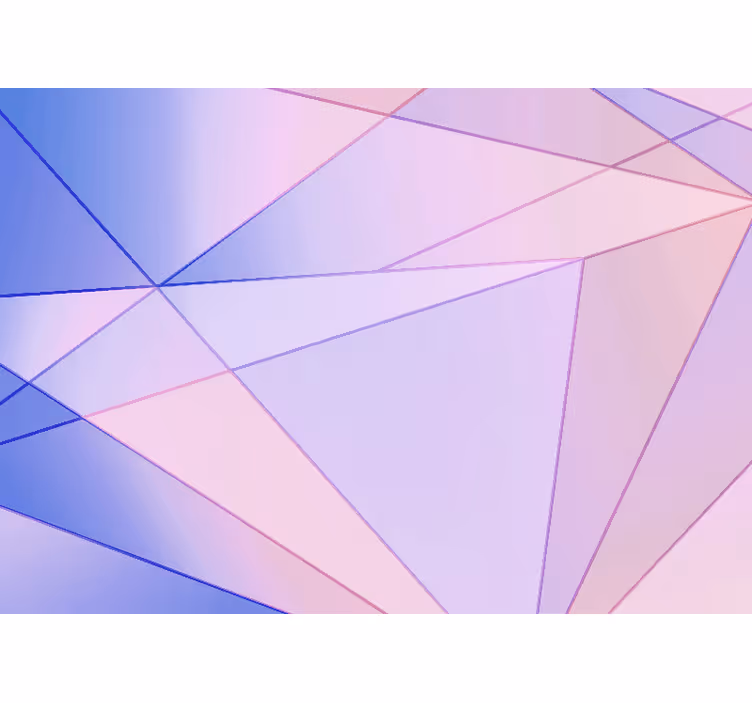 Abstract wall mural geometric color play - TenStickers