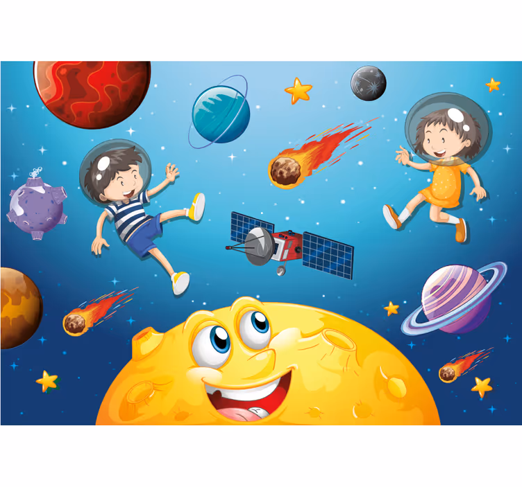 Fantasy wall mural space adventure quest - TenStickers