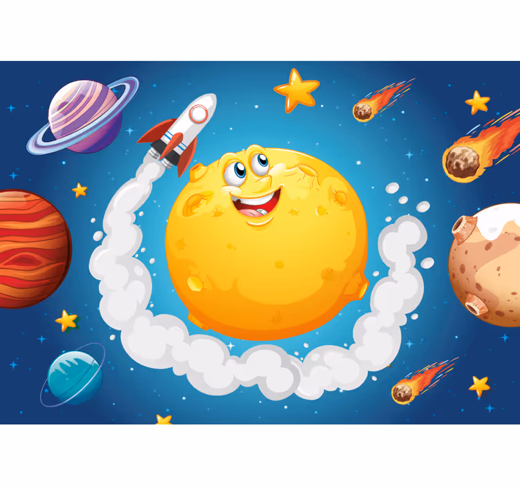 Fantasy wall mural space adventure design - TenStickers