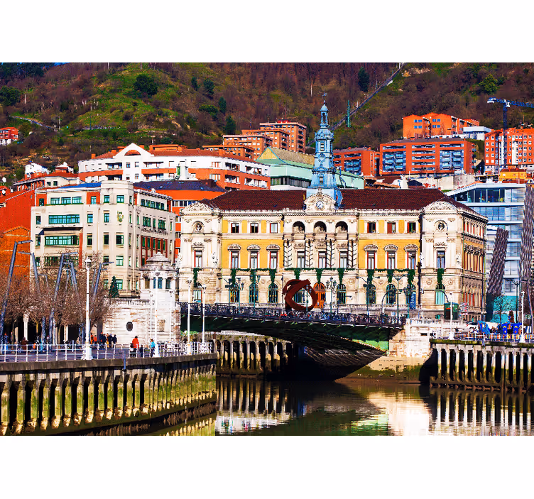 Madrid wall mural historic bilbao architecture - TenStickers
