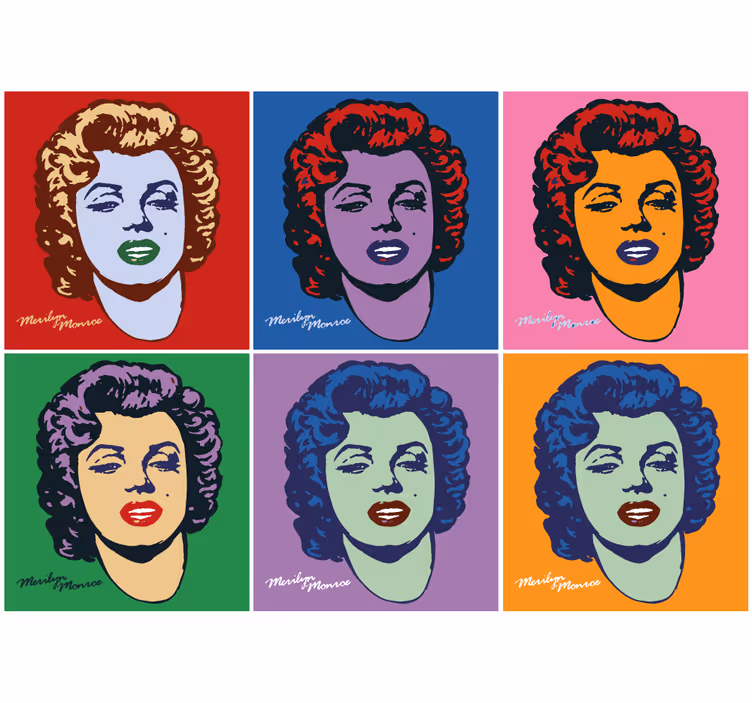 Painting mural pop art portraits - TenStickers