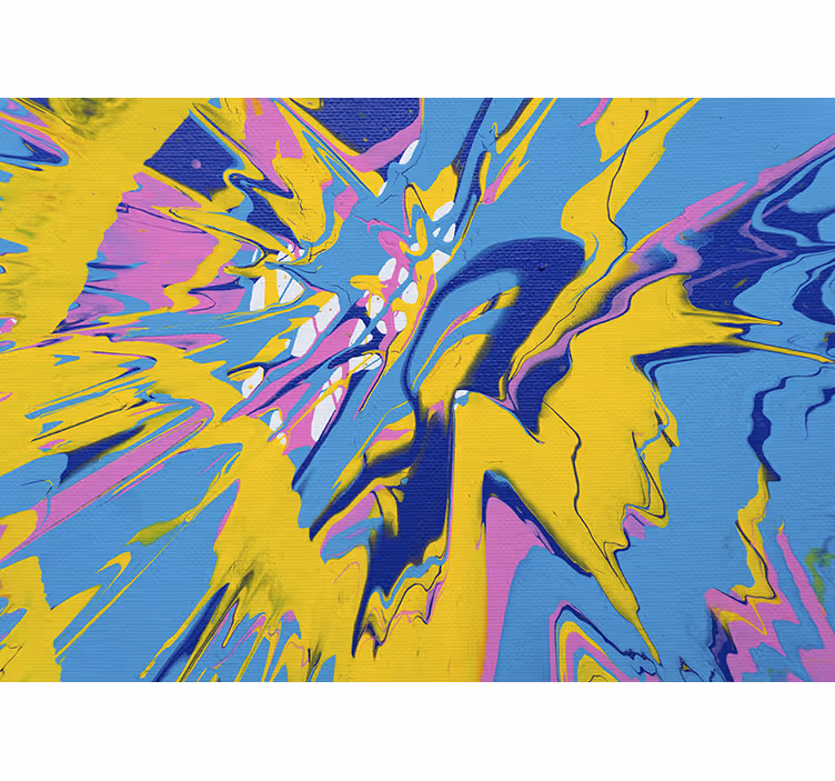 Pop art abstract painting Urban Art Wall Mural - TenStickers