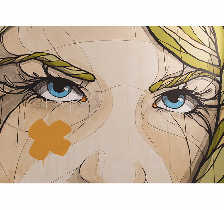 Painting mural eyes with expressions - TenStickers