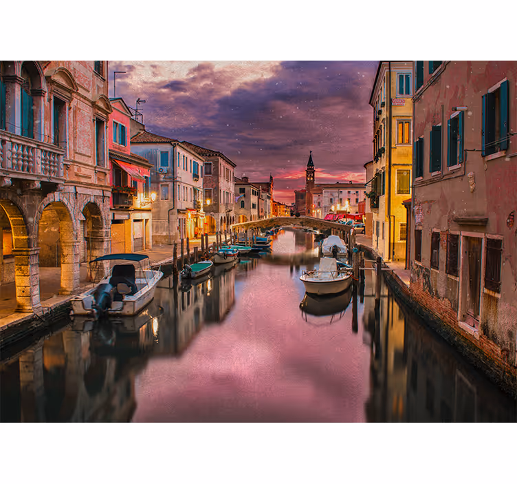 Grand Canal in Venice living room wall mural - TenStickers