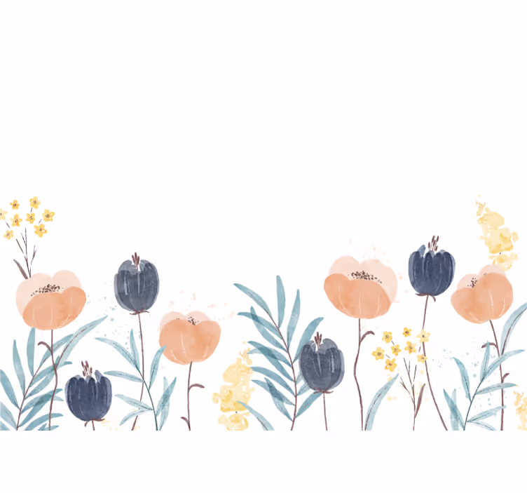 Flower mural delightful floral arrangement - TenStickers
