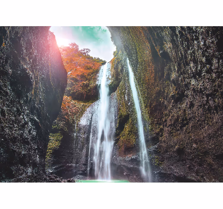 Waterfall mural majestic cascade landscape - TenStickers