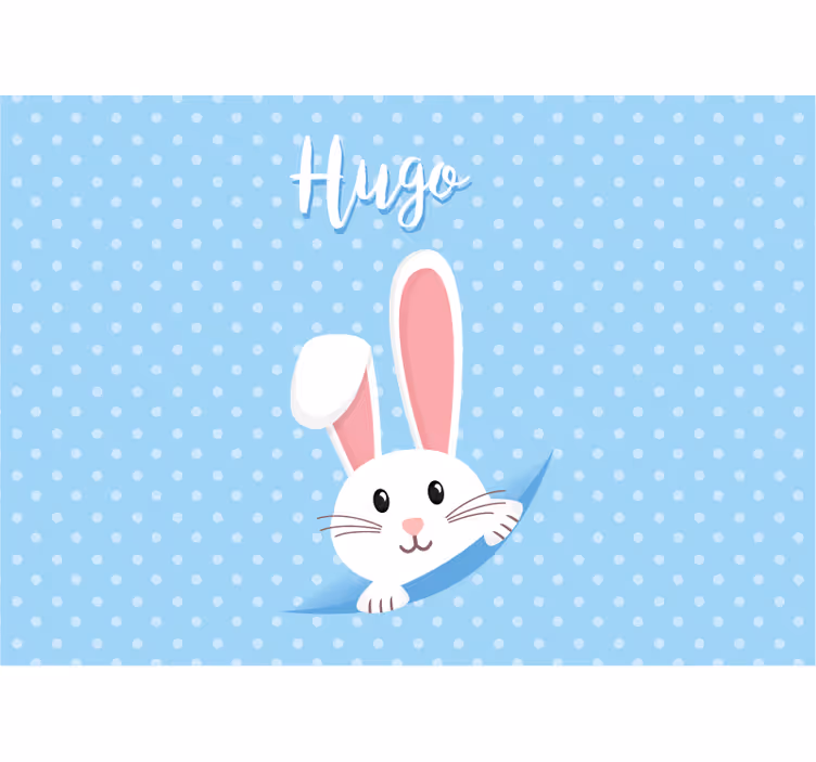 Animal mural happy bunny design - TenStickers