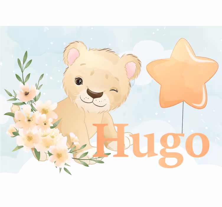Animal mural cute lion design - TenStickers