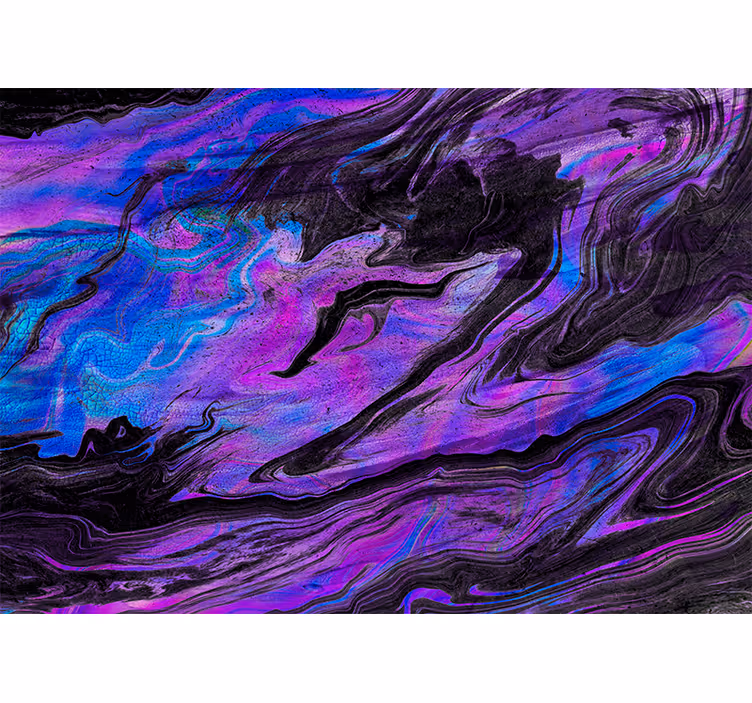 Abstract wall mural in swirling purple patterns - TenStickers