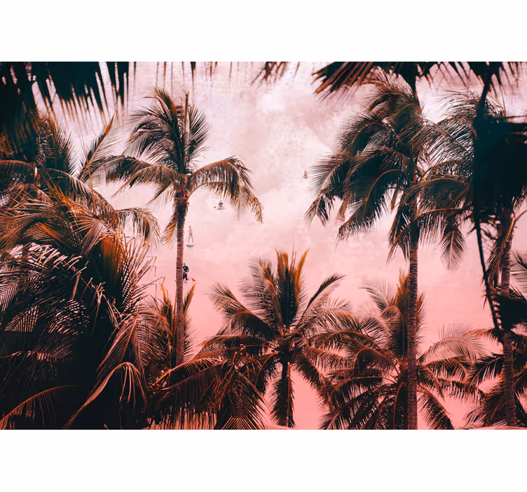 Tropical Palm Oasis nature wall mural - TenStickers