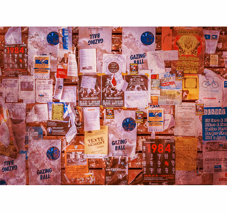 Urban wall mural urban collage artwork - TenStickers