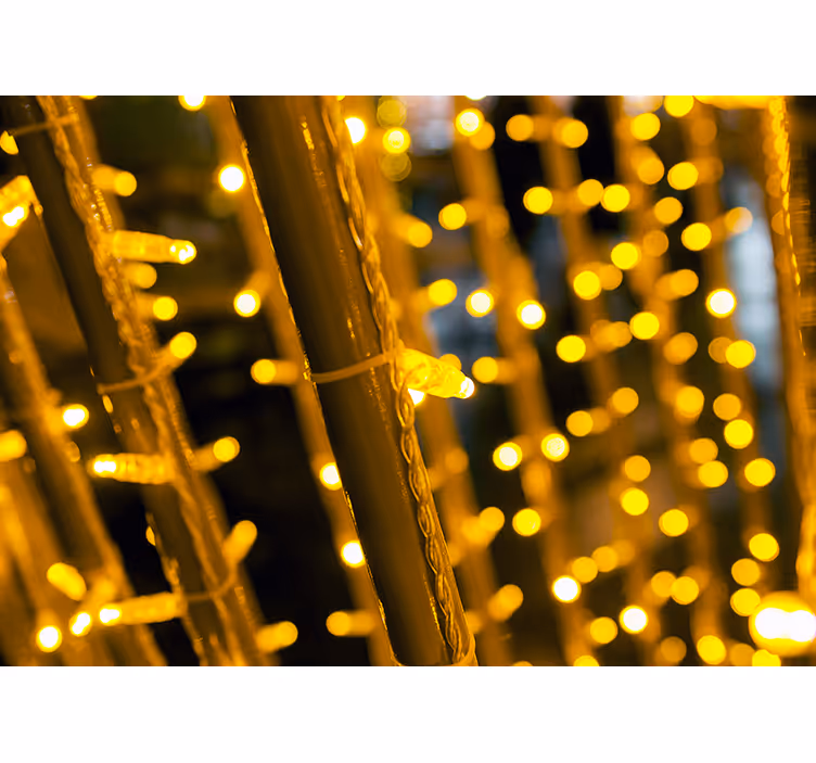 Glowing light patterns wall mural - TenStickers