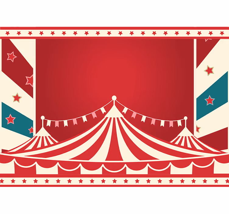Romantic wall mural circus tent joy - TenStickers