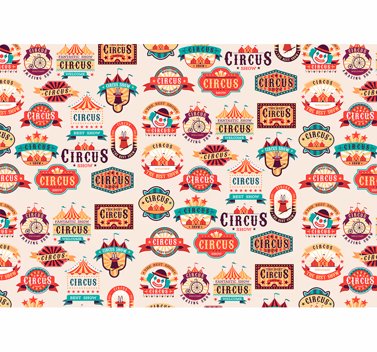 Circus theme phrase wall mural - TenStickers