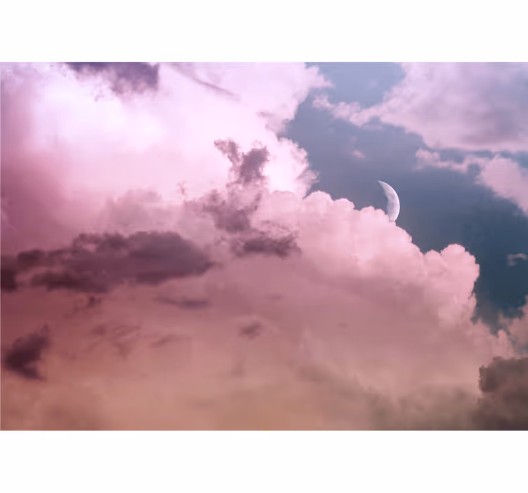 Purple sky aesthetic colours Sky Wall Mural - TenStickers